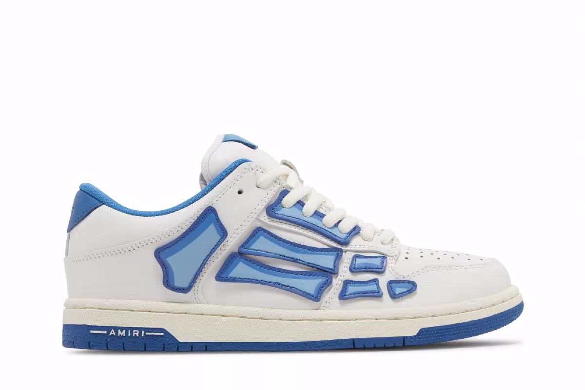 Amiri Skel Top Low White Air Blue, view 2