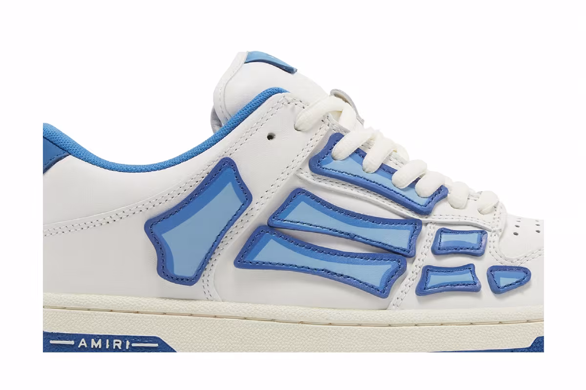 Amiri Skel Top Low White Air Blue, view 3