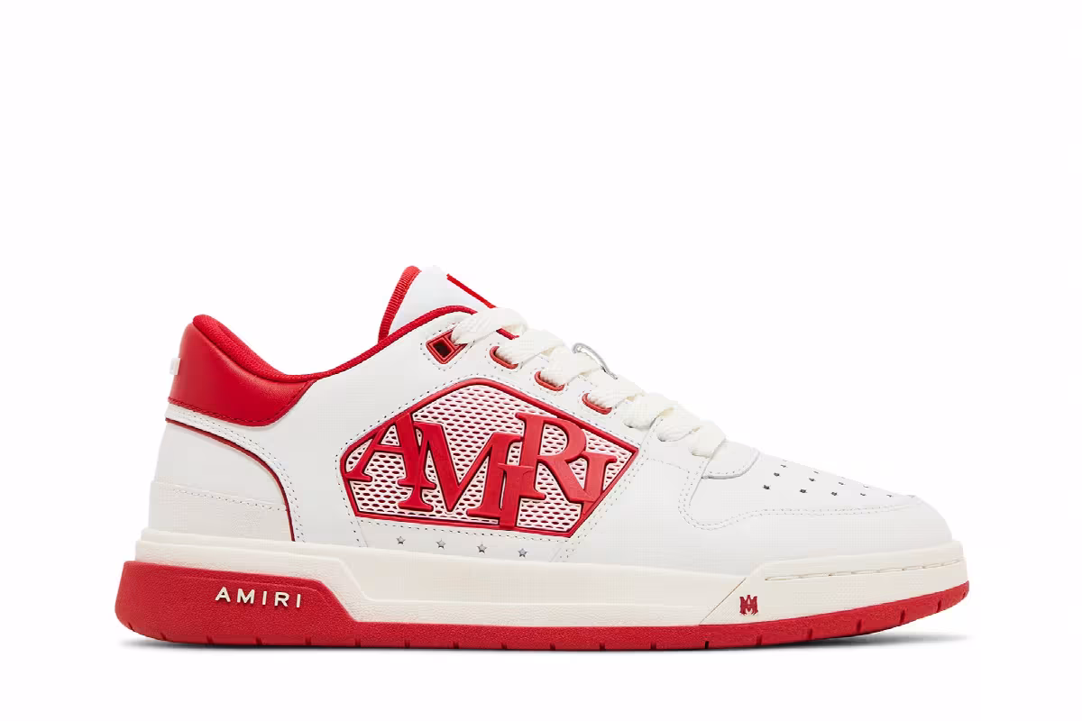 Amiri Classic Low White Red, view 2