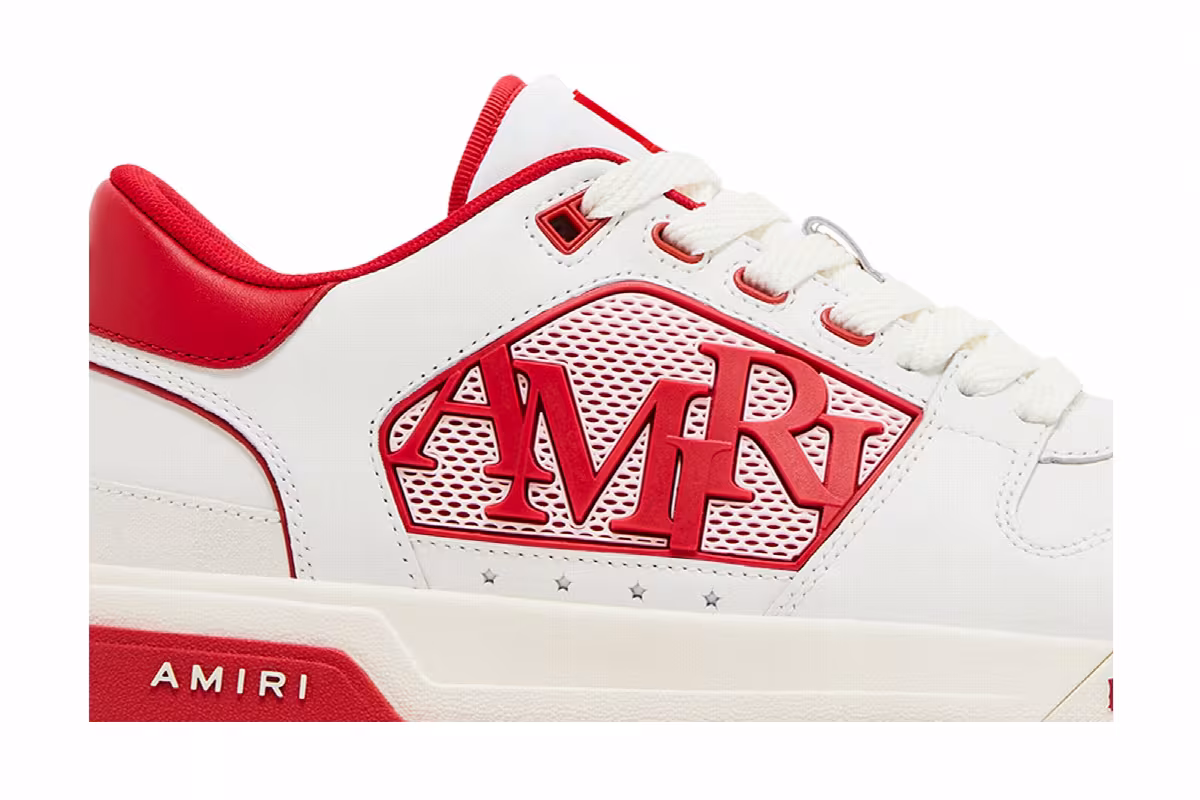 Amiri Classic Low White Red, view 3