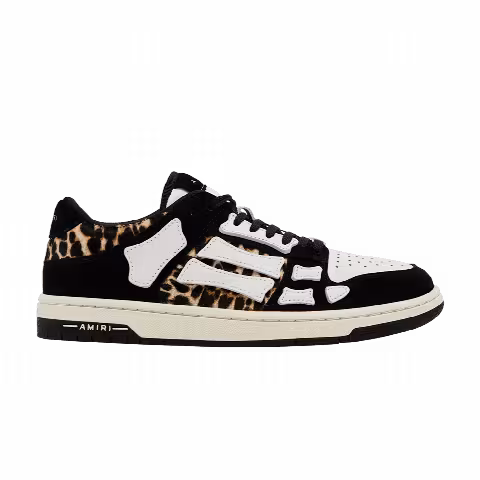 Amiri Skel Top Low 'Black White Leopard'