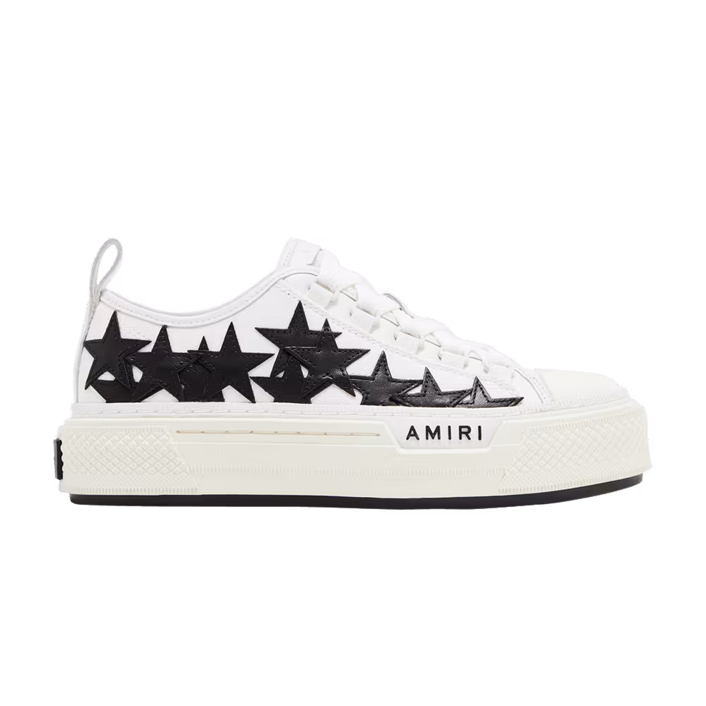 Amiri Women's Stars Court Low White Black