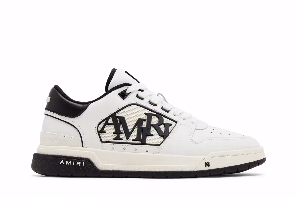 Amiri Classic Low White Black, view 2