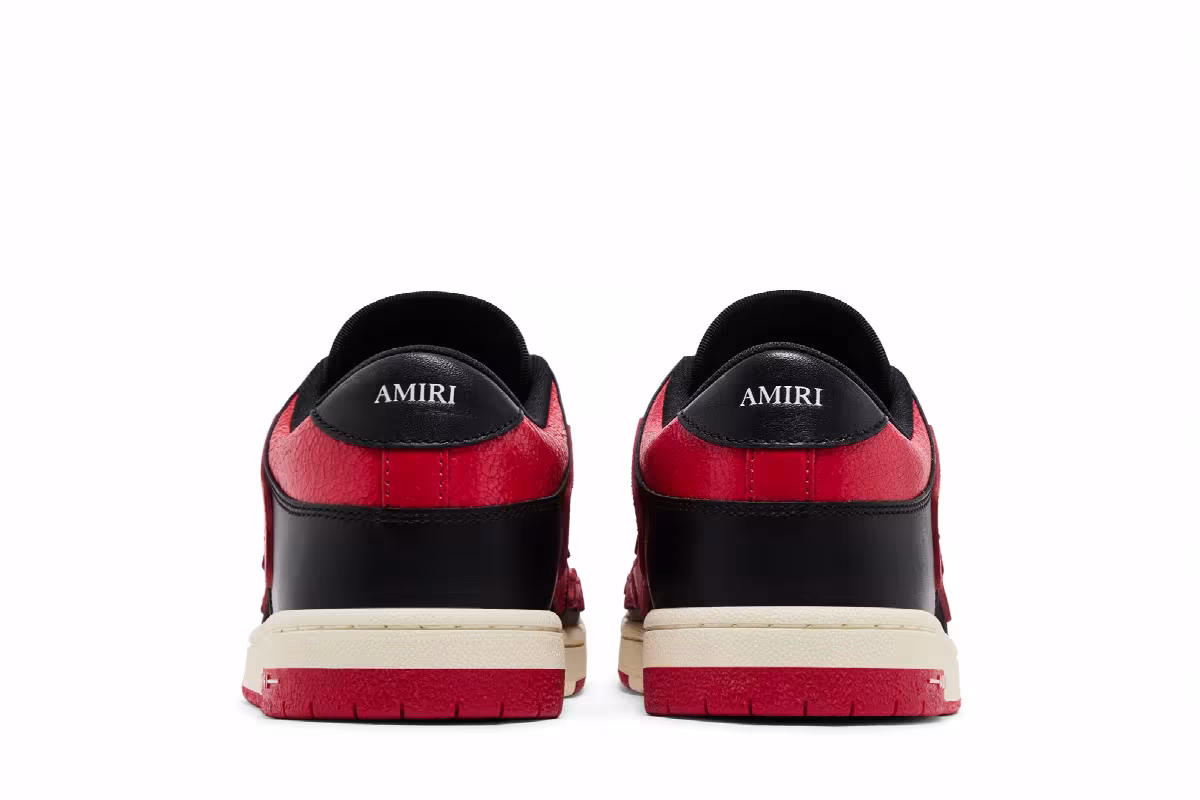 Amiri Skel Top Low Black Varsity Red, view 7