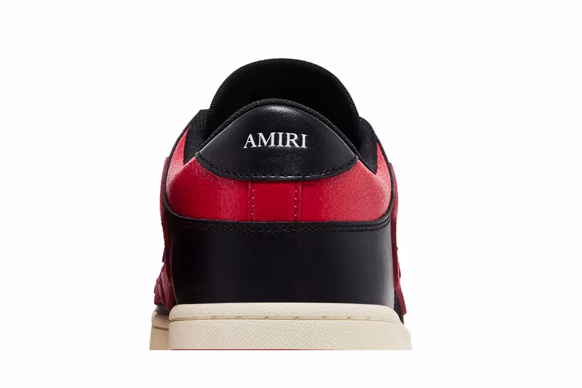 Amiri Skel Top Low Black Varsity Red, view 8