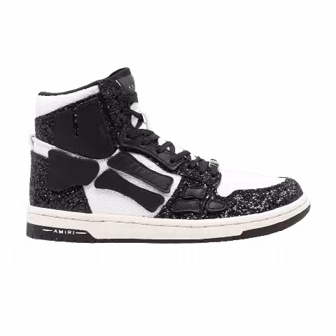 Amiri Skel Top High 'Glitter - Black White'