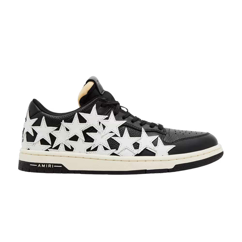 Amiri Stars Low Black White