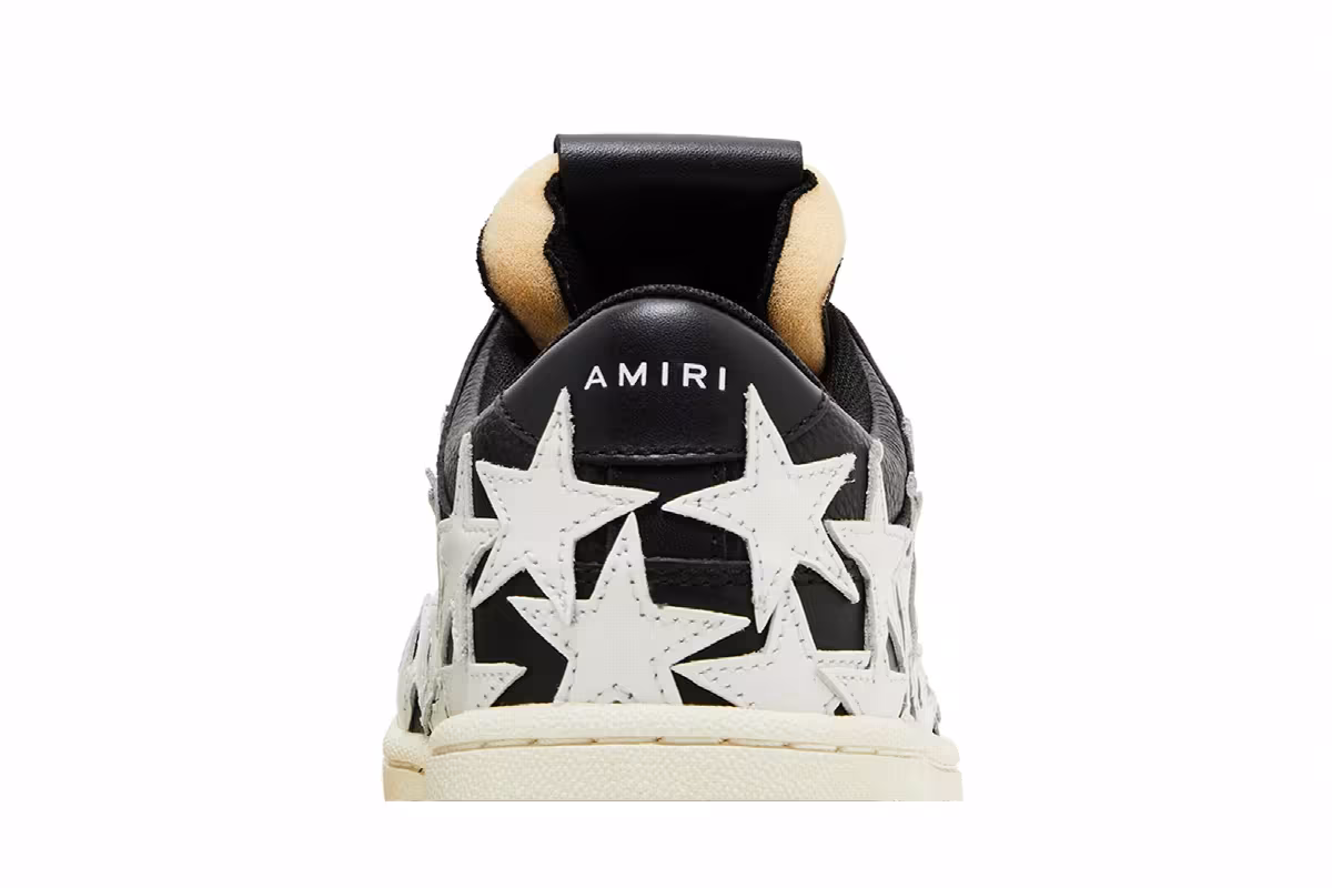 Amiri Stars Low Black White, view 8