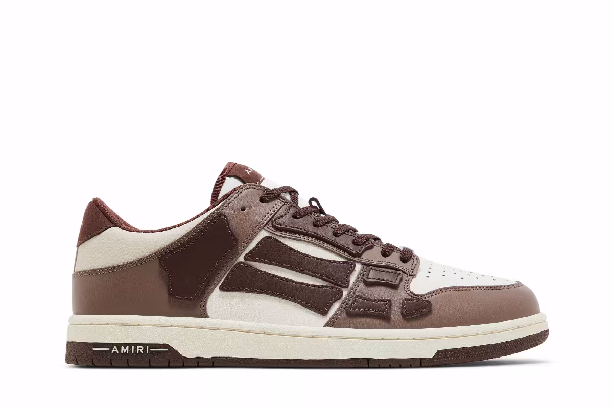 Amiri Skel Top Low Brown, view 2