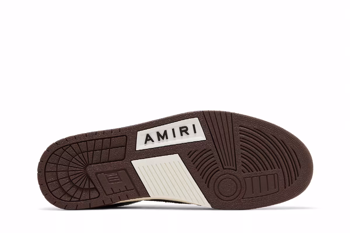 Amiri Skel Top Low Brown, view 5