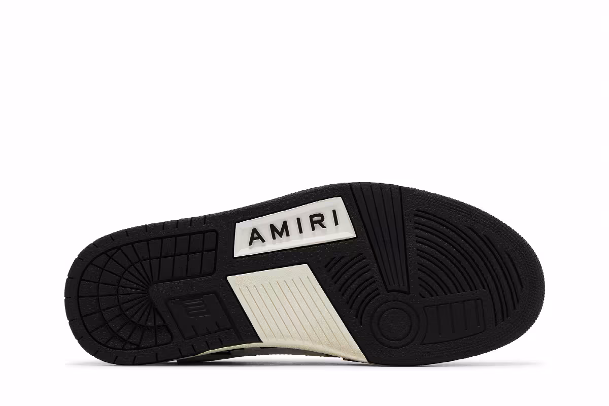 Amiri Skel Top Low Checkered - Black White, view 5