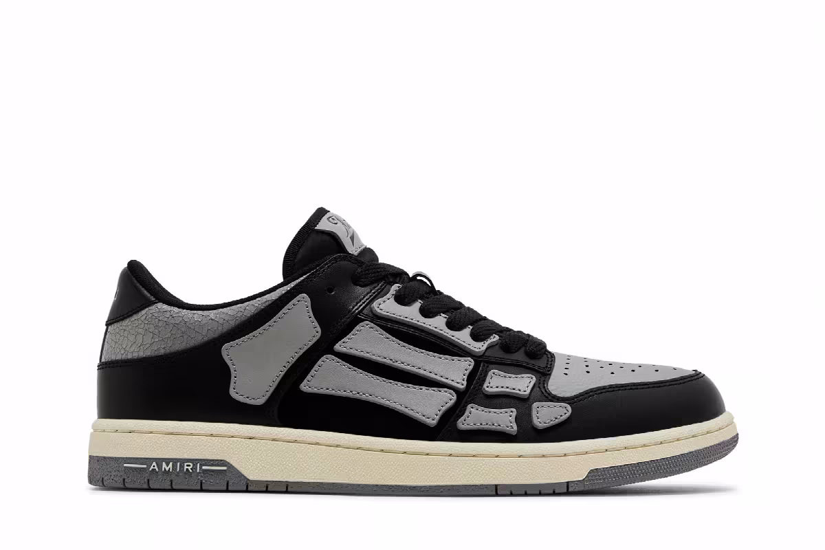 Amiri Skel Top Low Black Grey, view 2