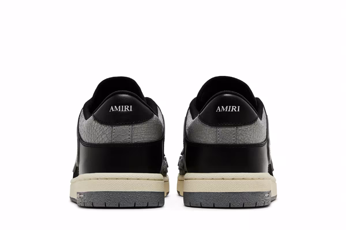 Amiri Skel Top Low Black Grey, view 7