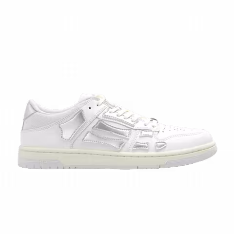 Amiri Wmns Skel Top Low ' Metallic - White Silver'