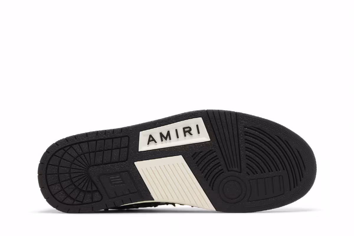 Amiri Stars Low White Black, view 5