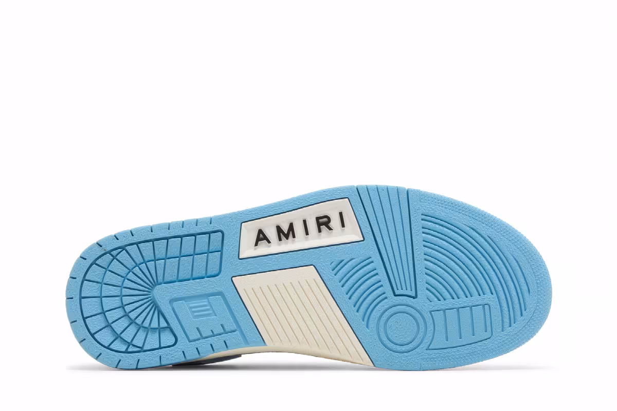 Amiri Women's Skel Top Low Blue Cream, view 5