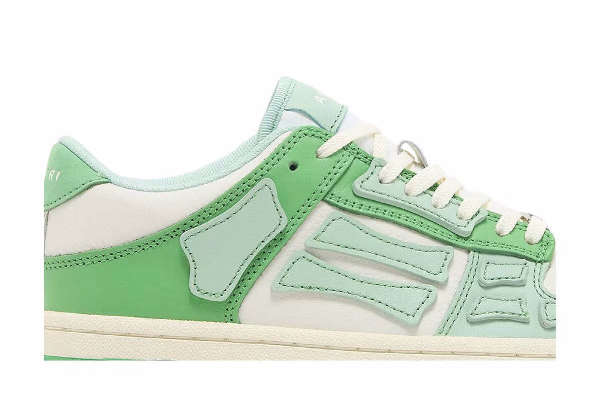Amiri Women's Skel Top Low Green Cream, view 3