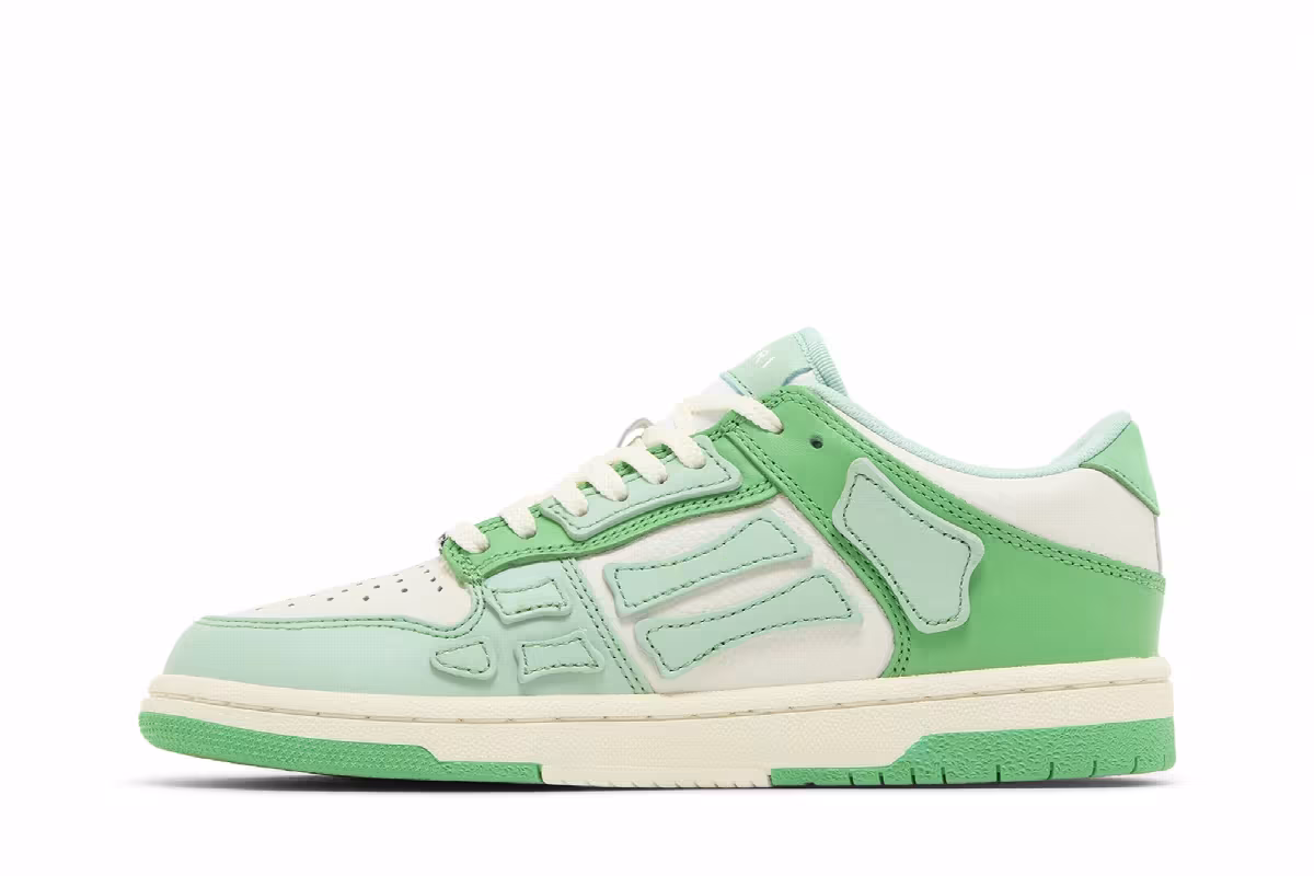 Amiri Women's Skel Top Low Green Cream, view 4