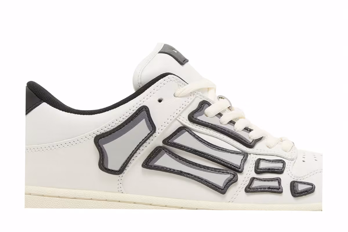 Amiri Skel Top Low Chunky - White Black, view 3