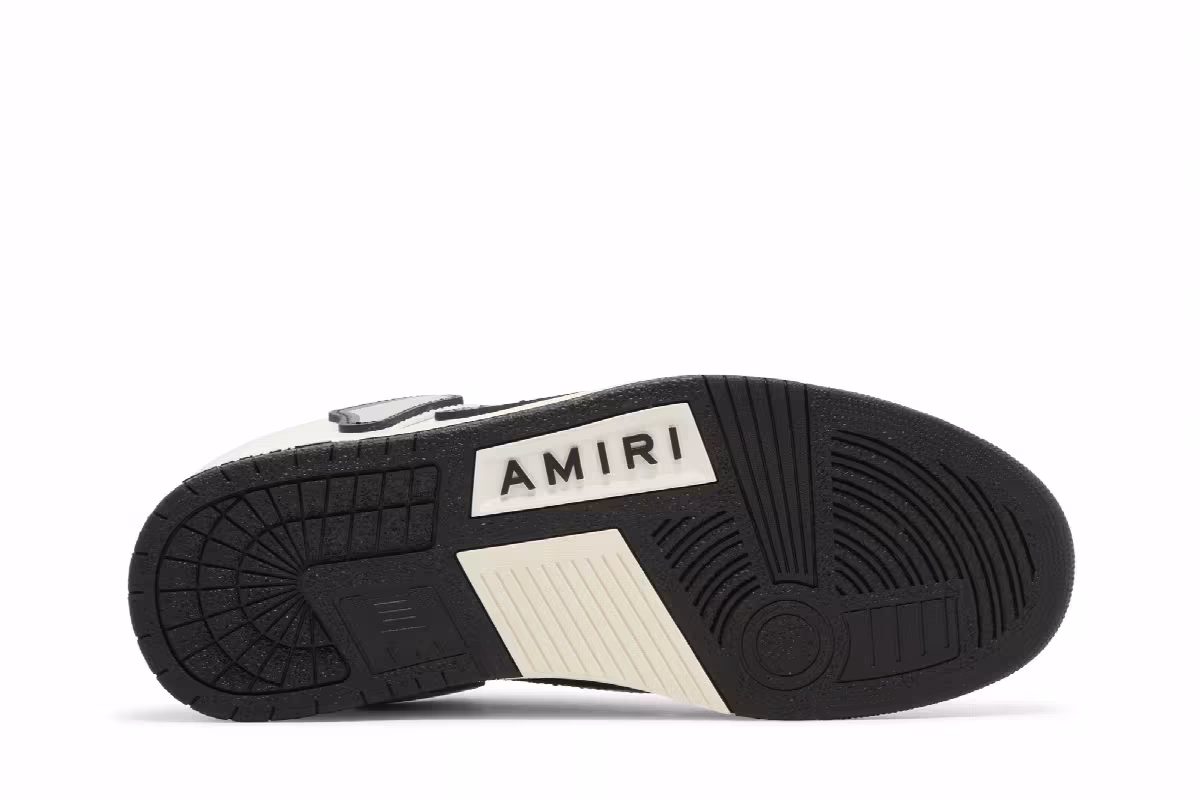 Amiri Skel Top Low Chunky - White Black, view 5