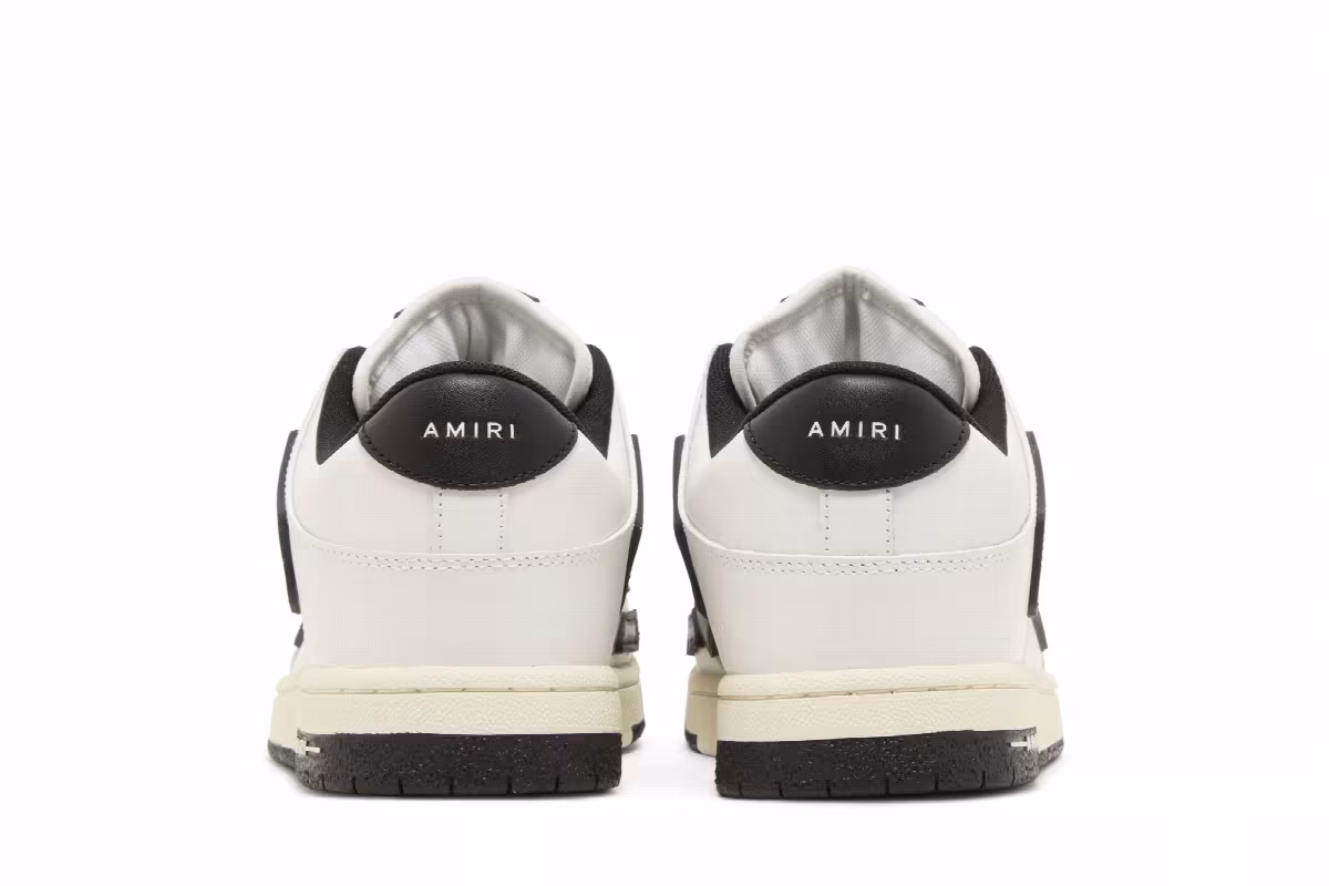 Amiri Skel Top Low Chunky - White Black, view 7