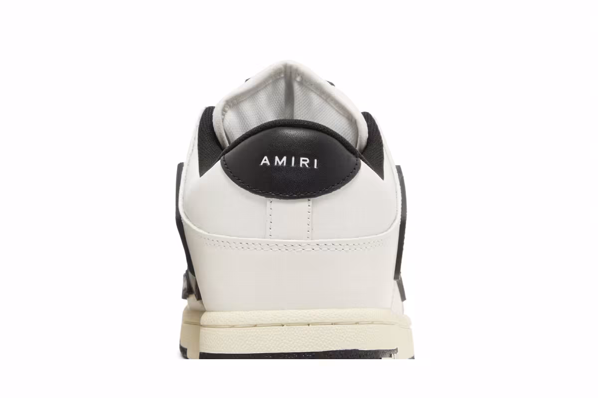 Amiri Skel Top Low Chunky - White Black, view 8