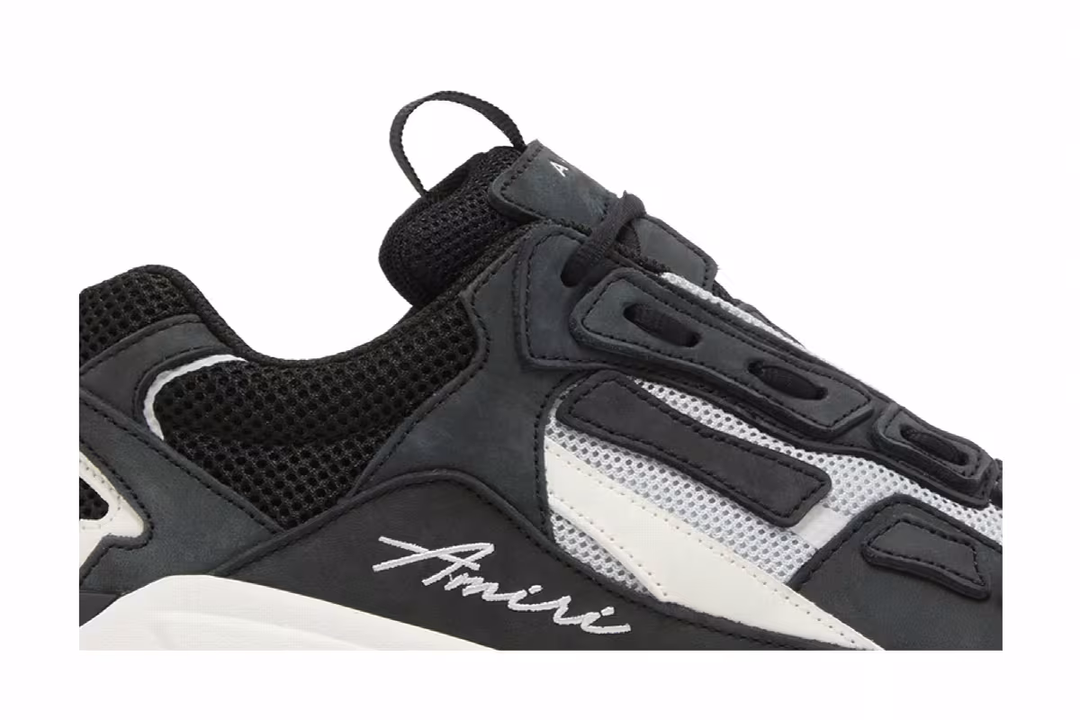 Amiri Bone Runner Black White, view 3