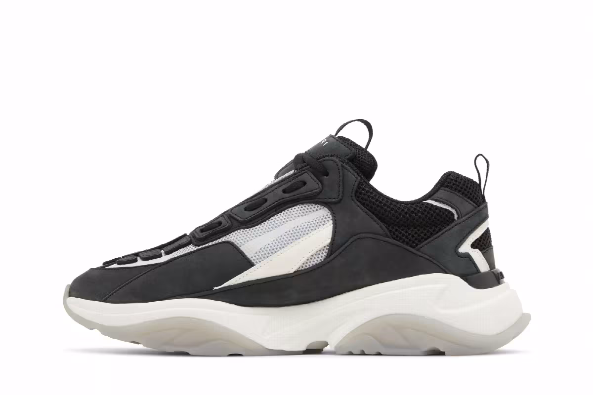 Amiri Bone Runner Black White, view 4