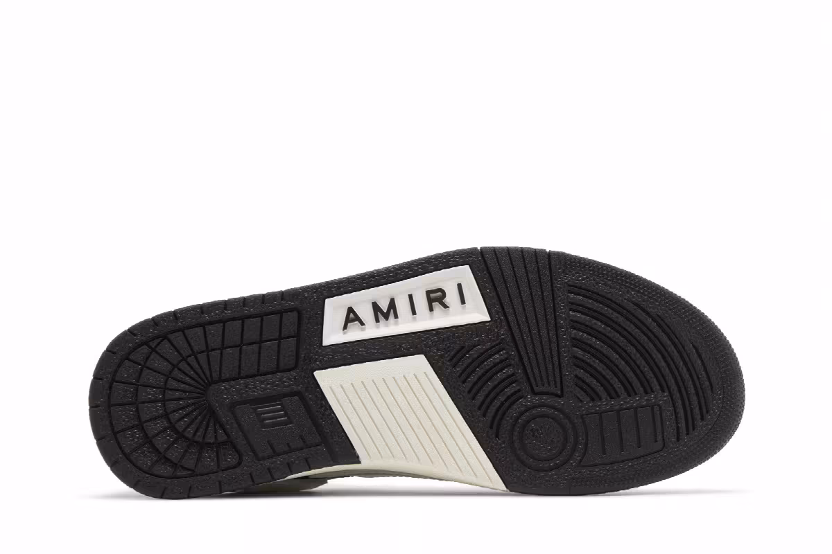 Amiri Women's Skel Top Low Black White - White Bones 2023, view 5