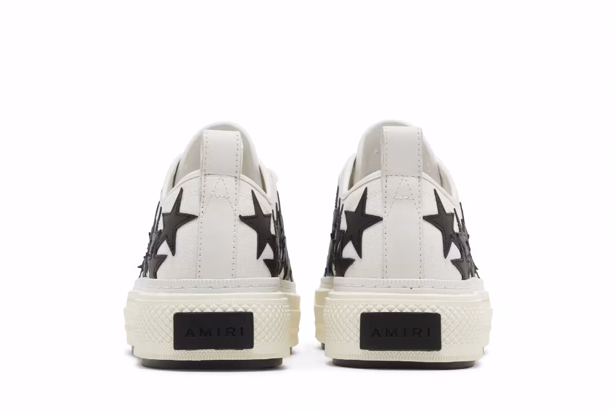 Amiri Stars Court Low White Black 2023, view 7