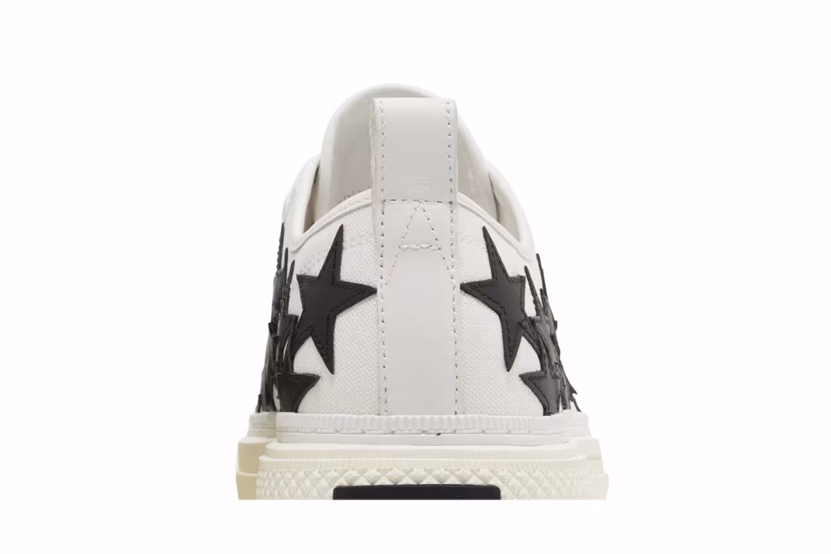 Amiri Stars Court Low White Black 2023, view 8