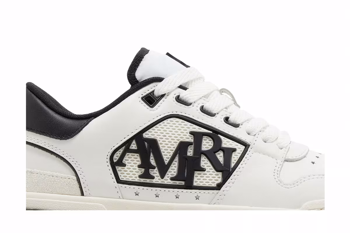 Amiri Women's Classic Low White Black, view 3