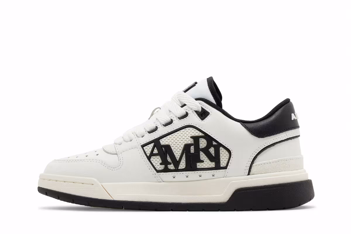 Amiri Women's Classic Low White Black, view 4