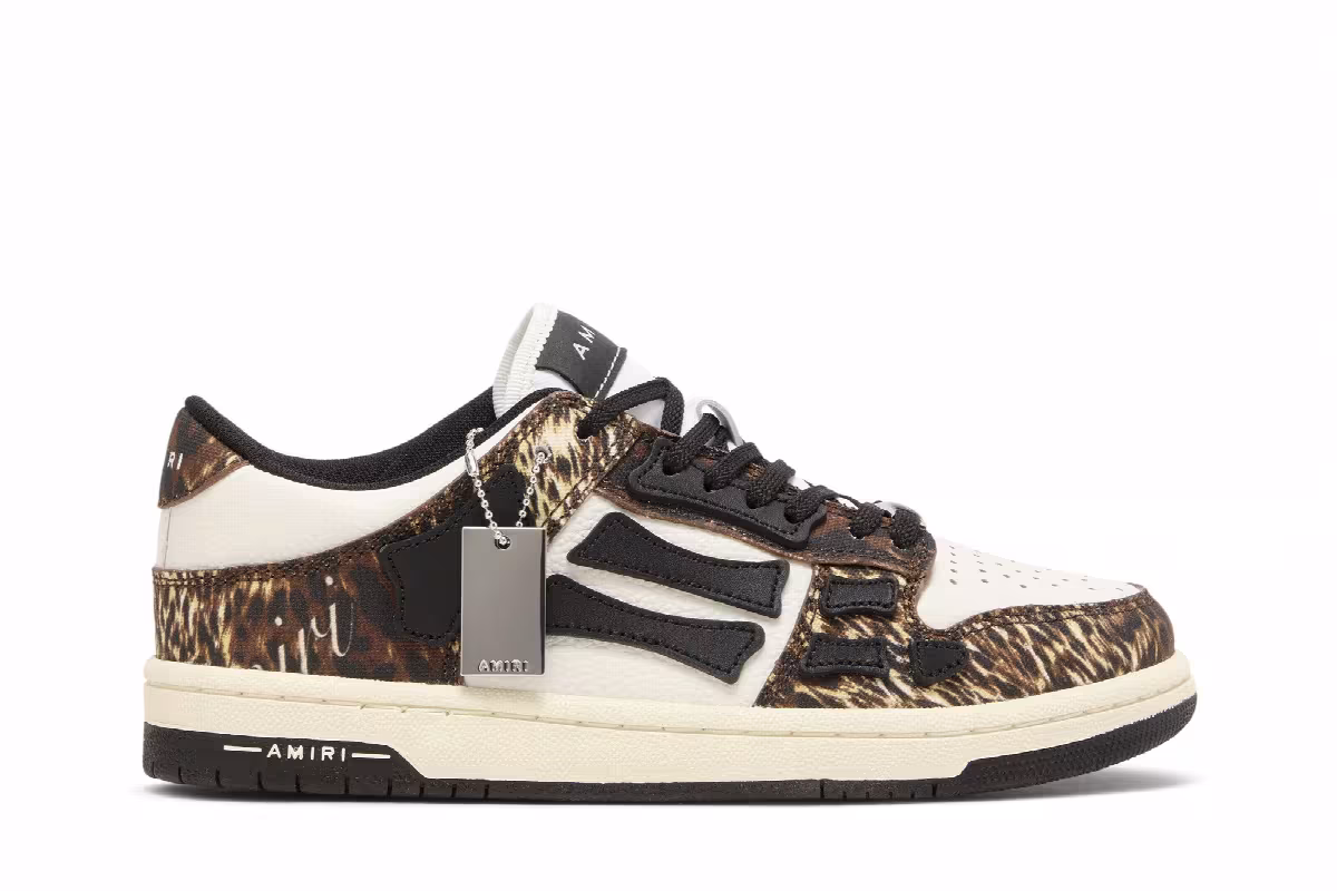 Amiri Women's Skel Top Low Animal Print, view 2