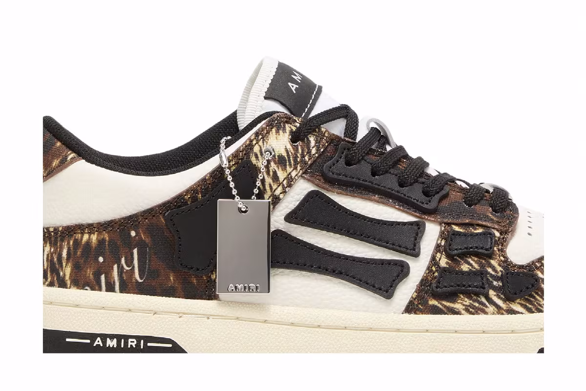Amiri Women's Skel Top Low Animal Print, view 3