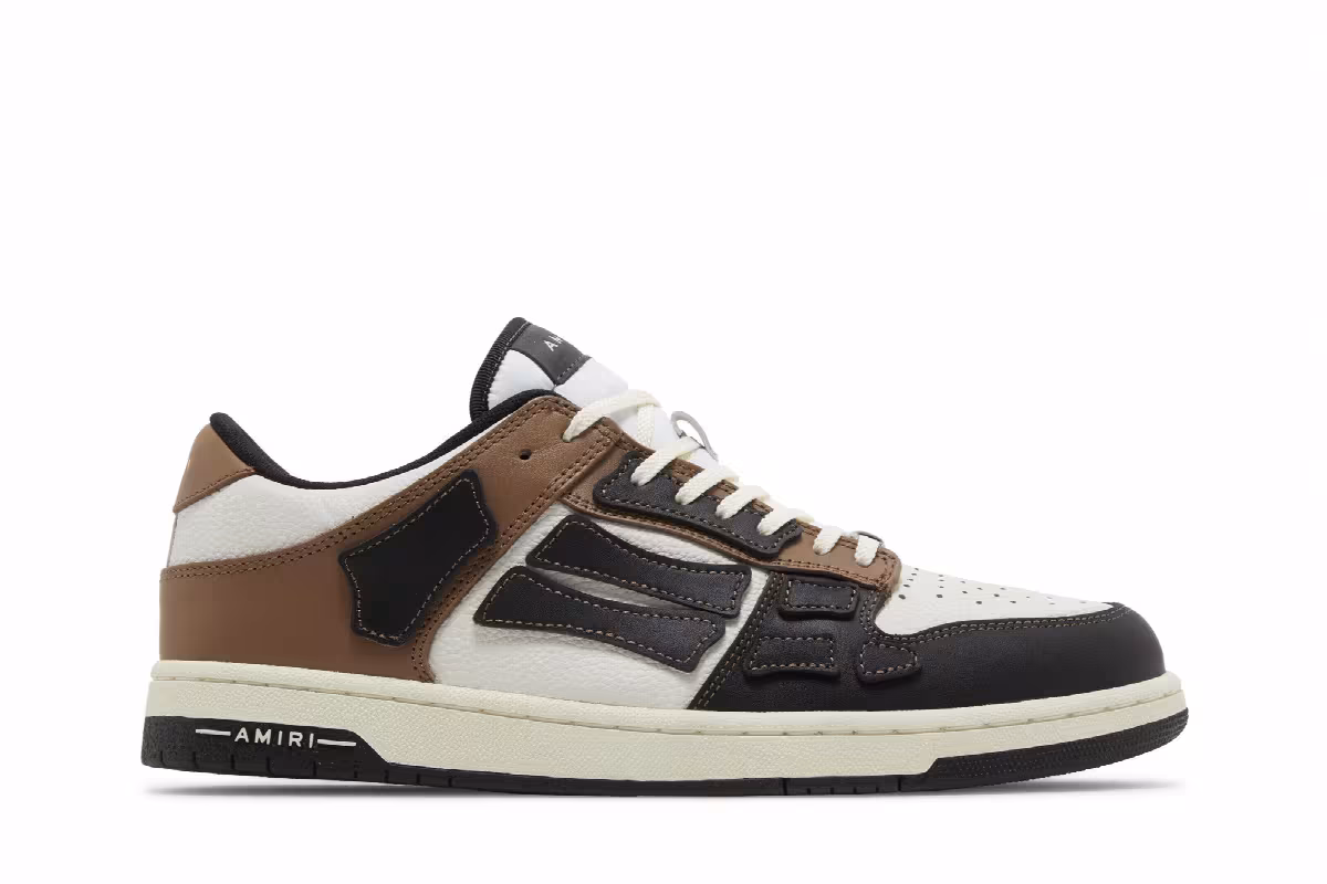 Amiri Skel Top Low Black Brown, view 2