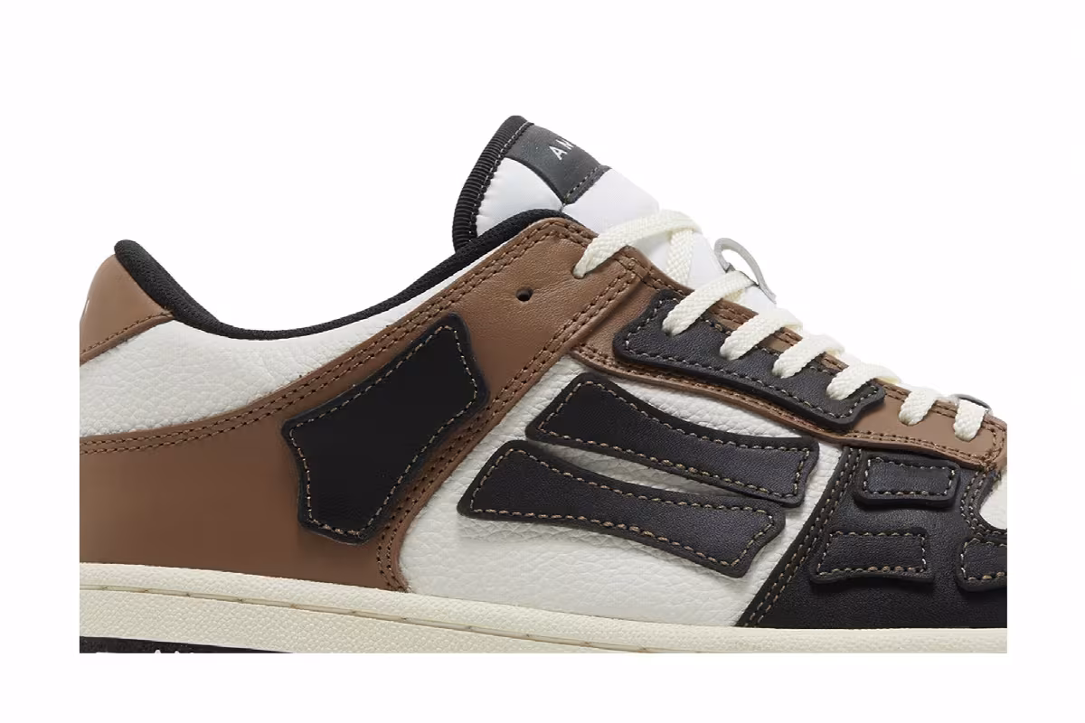 Amiri Skel Top Low Black Brown, view 3
