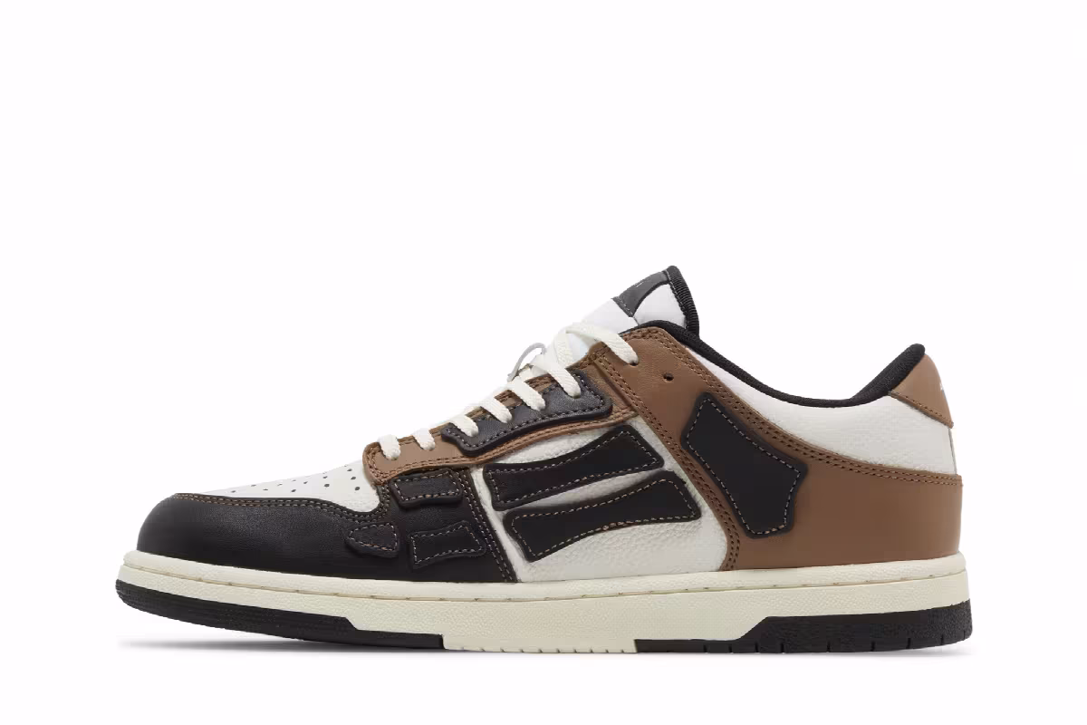 Amiri Skel Top Low Black Brown, view 4