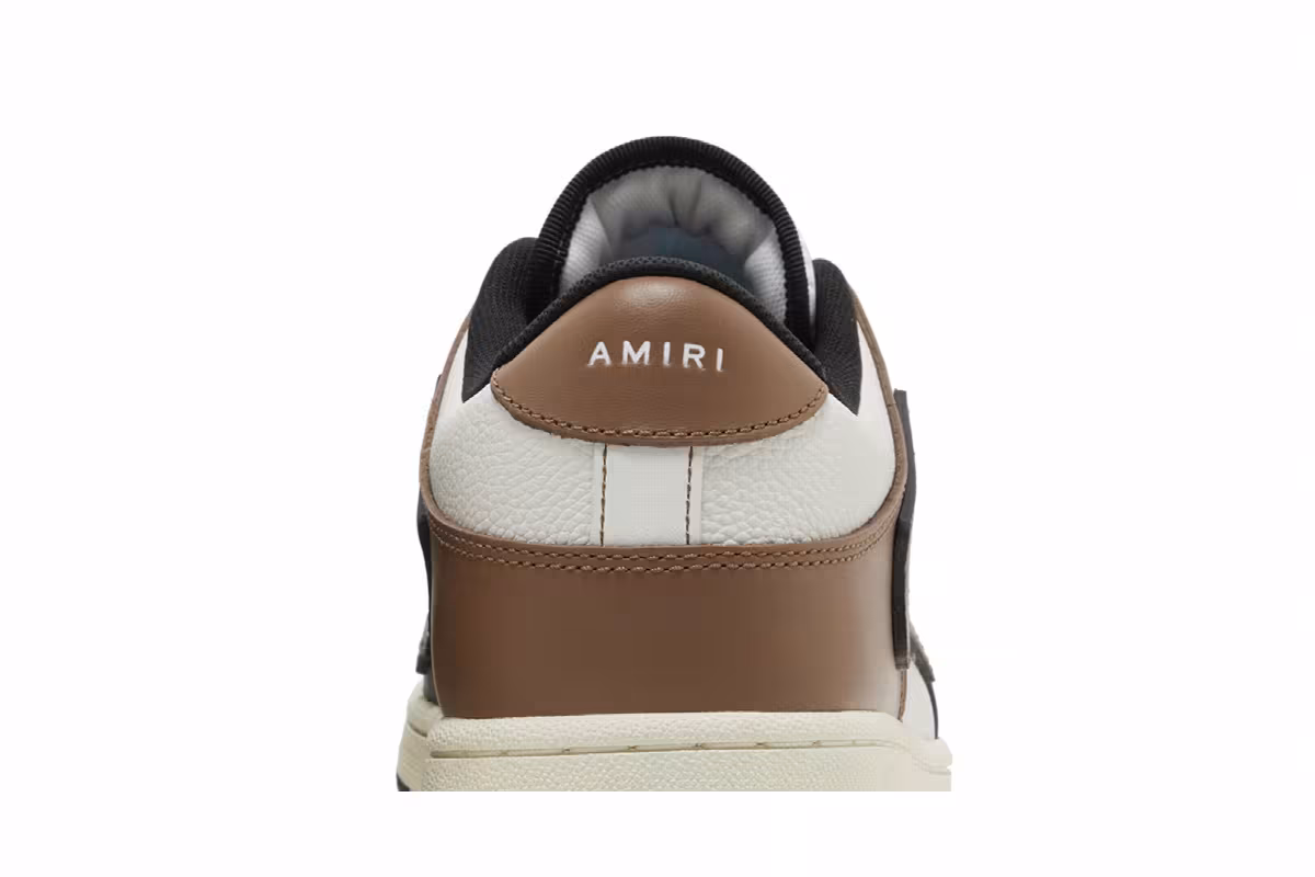 Amiri Skel Top Low Black Brown, view 8