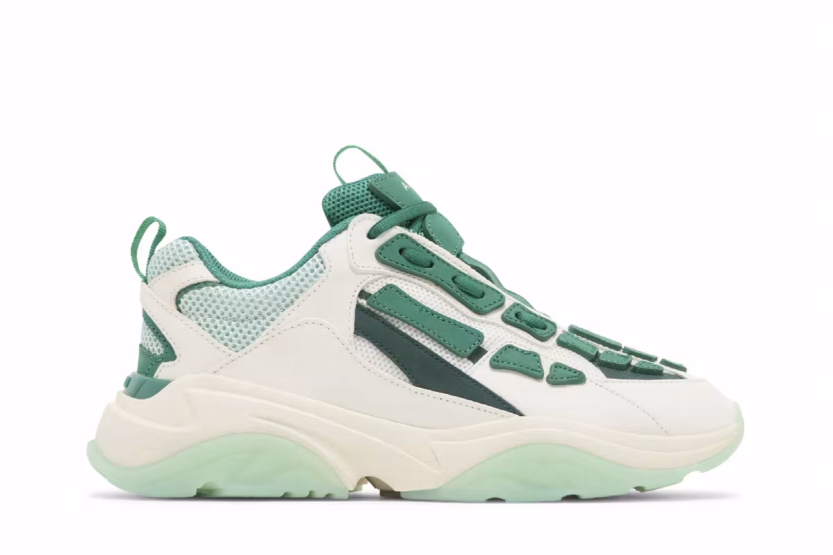 Amiri Women's Bone Runner Alabaster Green, view 2