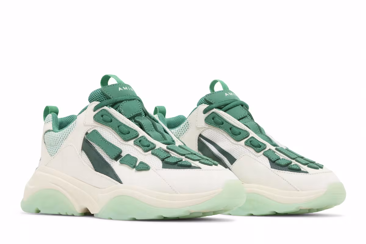 Amiri Women's Bone Runner Alabaster Green, view 9