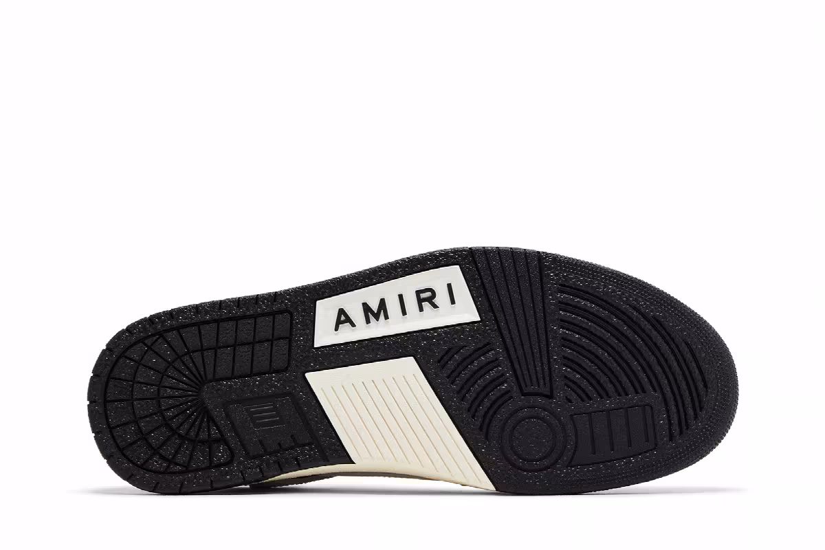 Amiri Skel Top Low Black White 2023, view 5