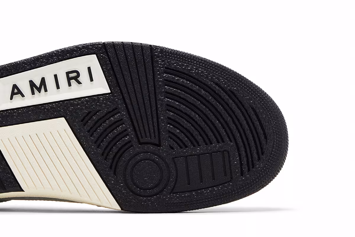 Amiri Skel Top Low Black White 2023, view 6
