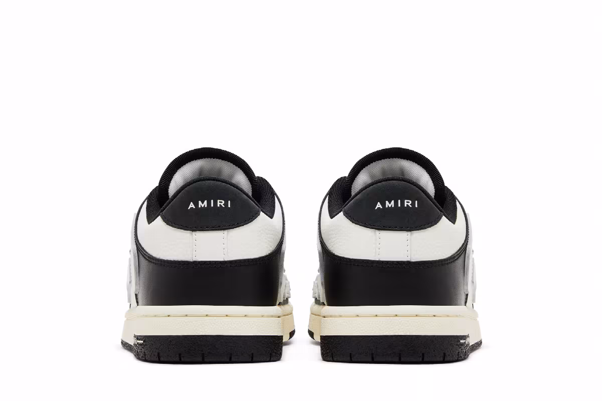 Amiri Skel Top Low Black White 2023, view 7