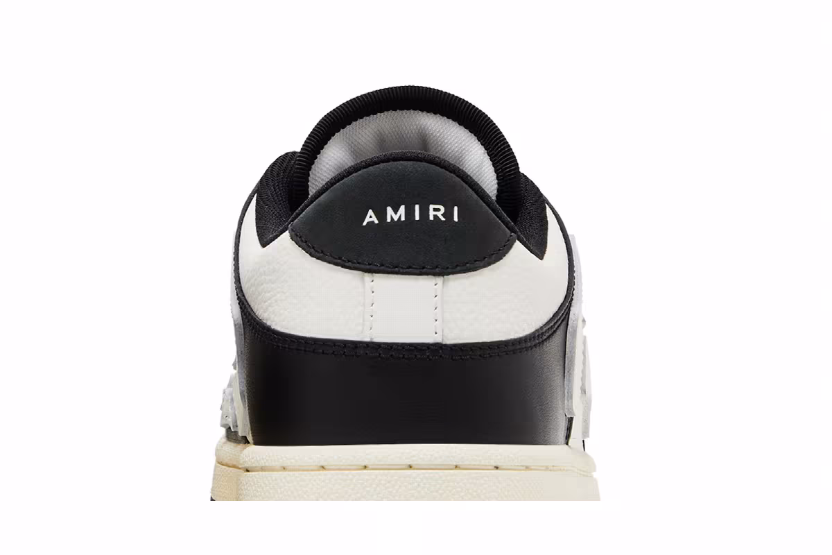 Amiri Skel Top Low Black White 2023, view 8