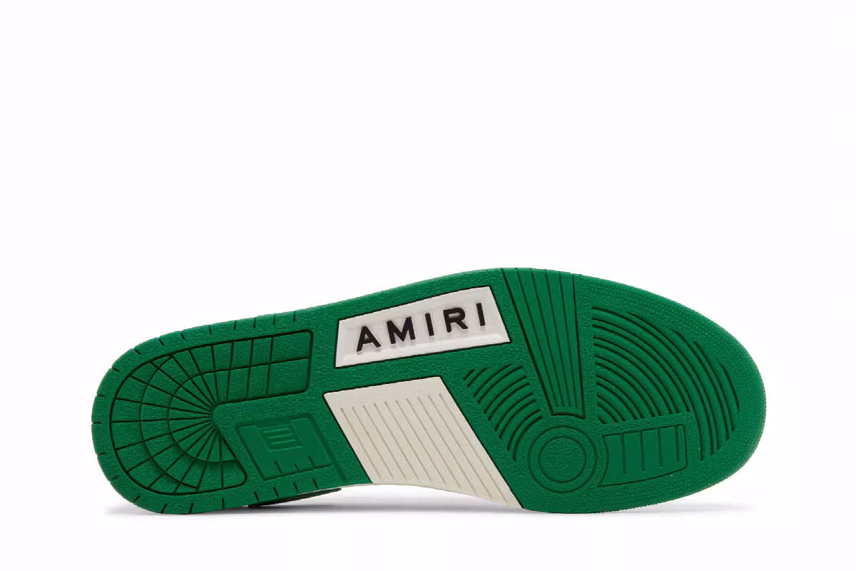 Amiri Mesh Skel Top Low White Green, view 5