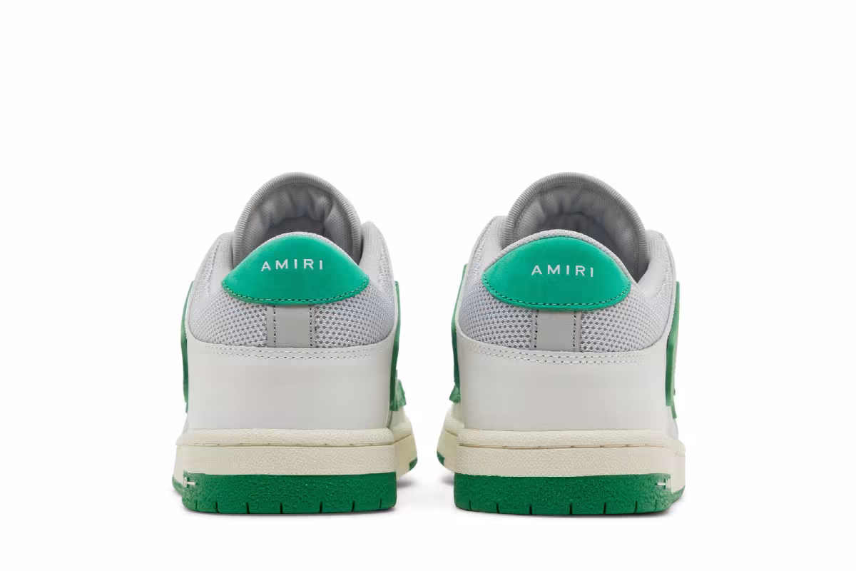 Amiri Mesh Skel Top Low White Green, view 7