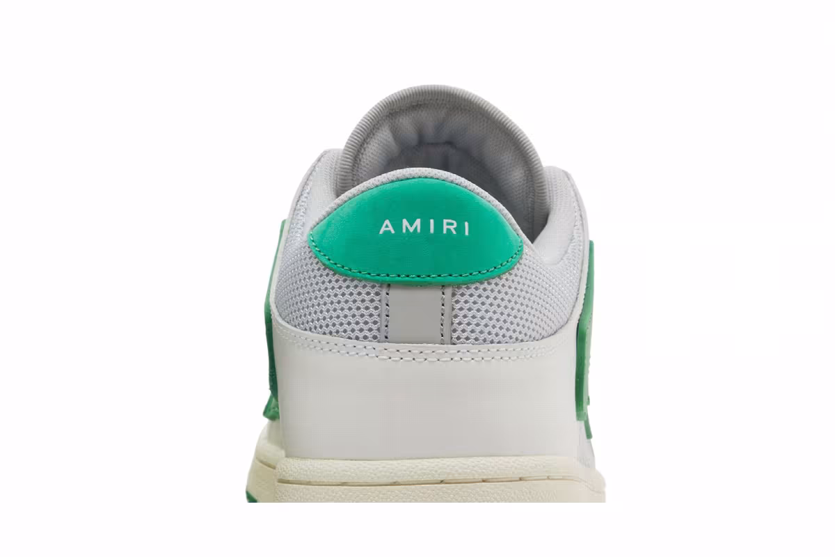 Amiri Mesh Skel Top Low White Green, view 8