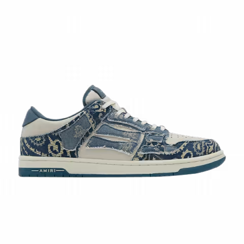 Amiri Skel Top Low 'Bandana Jacquard - Denim'