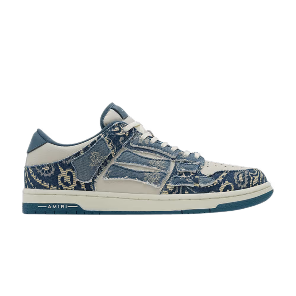 Amiri Skel Top Low Bandana Jacquard - Denim